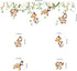 DECOWALL DW-1507S Monkeys on Vine Kids Wall Stickers Wall Decals Peel and Stick Removable Wall Stickers for Kids Nursery Bedroom Living Room décor...