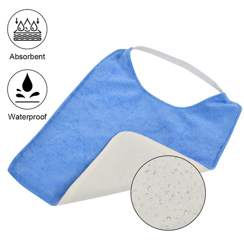 Vicloon Baby Bibs, 5PCS Terry Bib Set, Baby Bibs for Boys, Girls, Terry Drool Cotton Bibs Waterproof protection, Adjustable Elastic Strap, Baby Ba...