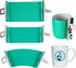 Mudder 3 Pieces 3D Sublimation Silicone Mug Wraps, 11 oz 12 oz and 15 oz Green Transfer Mug Mold Cup Clamp Fixture for Printing Cups Tumblers Subl...
