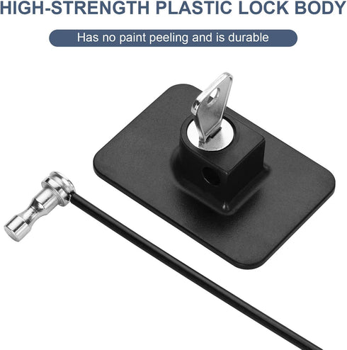 Secure Your Refrigerator and Cabinets with 2 Pcs Fridge Lock(4 Key) – Refrigerator Lock – Child and Adult Safety Locks with Keys for Pantry, Freez...