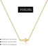Foxgirl Gold Cross Necklaces for Women, Dainty Small Cross Chain Pendant Choker Necklace Simple Cute Tiny Sideways Cz Cross Gold Necklace for Wome...