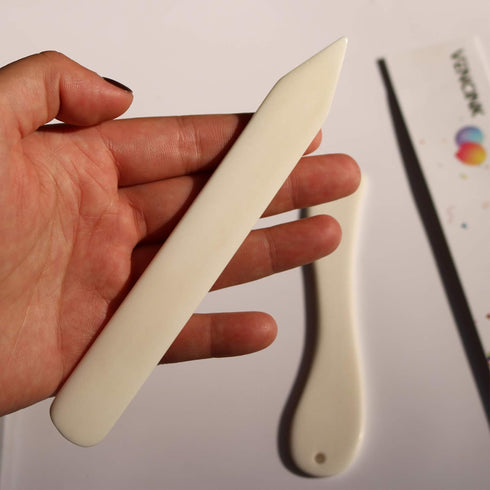 VENCINK Genuine Bone Folder Paper Creaser Crafts Scoring Folding Creasing Paper Crafting Tool Set for DIY Handmade Leather Burnishing Bookbinding ...