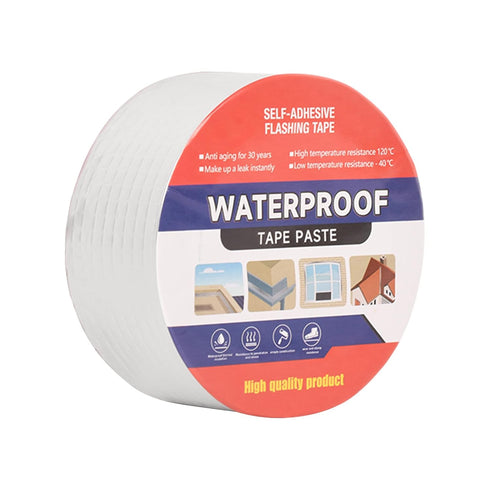 Butyl Waterproof Tape 2" x 16.4',Outdoor Leakproof Tape for Plastic and Metal Repair,RV Repair,Window and Boat Sealing,Silicone,Glass and EDPM Roo...