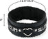 Pink Furry Heart O-ring Leather Choker Collar For Women, Handmade Punk Gothic Letter Necklace Adjustable Fashion Jewerly...