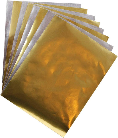 Hygloss Metallic Paper - 8.5" X 11", 8 Gold & 8 Silver - 16 Sheets...