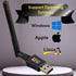 600Mbps Dual Band Internet USB WiFi Adapter for Desktop PC 2.4/5GHz, Laptop Wireless Receiver Network Dongle with Antenna, Compatible with Windows...