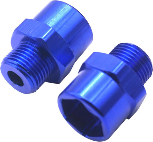 4Pack Share Goo Metal 12mm to 17mm Wheel Hex Drive Hub Adapter Conversion 15mm Offset Extension Compatible with Tamiya Axial RC4WD Traxxas HPI Him...