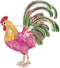 Cute Rooster Lapel Brooch Pin for Women Girls Gold Plated Cock Chicken Hen Farm Animal Enamel Pins Clip Sweater Coat Backpack Brooches Pins Fashio...