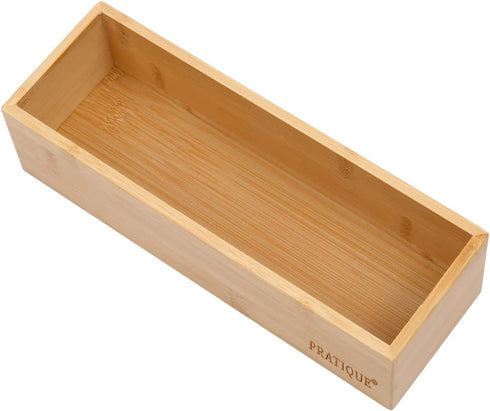 Bamboo Drawer Organizer - Kitchen Utensil Organizer Silverware Tray Cutlery Holder?Office Desk Supplies and Accessories (8.9x3x2.6 inch)...
