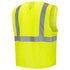 Pioneer High Visibility Tricot Mesh Zip-Up Safety Vest, Reflective Tape, Yellow/Green, Unisex, 4XL, V1060360U-4XL...