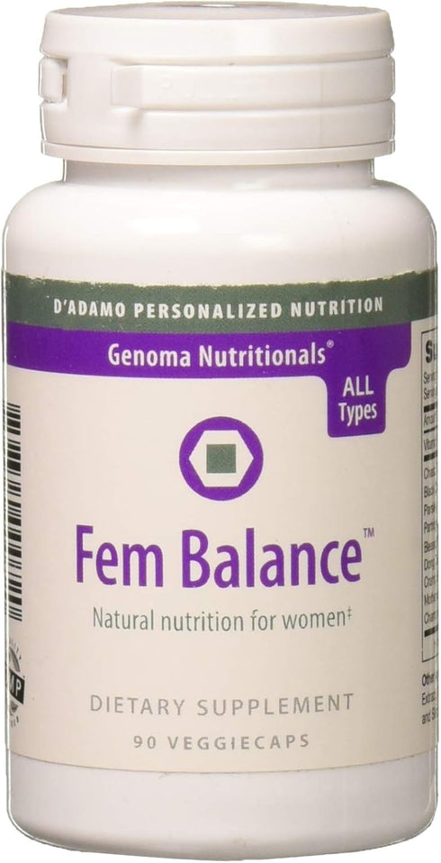 D'Adamo Personalized Nutrition Fembalance, 90 Count...