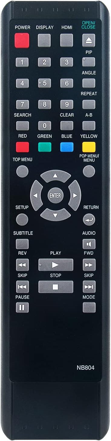NB804 NB804UD Replacement Remote Control Applicable for Sylvania Blu-ray Player NB530SLX NB501SL9 NB500SL9 NB531SLX...