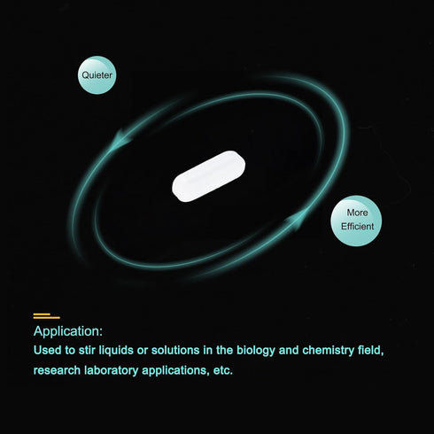 MECCANIXITY Magnetic Stirrer Mixer Stir Bar Rod 20mm(0.79") x7mm Cylinder Shape PTFE Coating Magnet White for Laboratory 6Pcs...