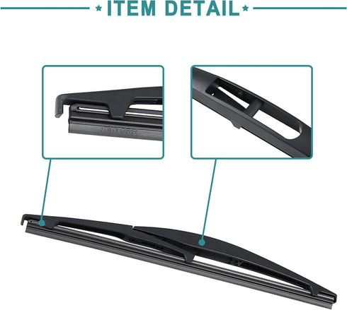 ACROPIX 250mm 10 Inch Rear Window Windshield Wiper Blade Arm Assembly Fit for Mitsubishi Outlander 2010-2014 2016-2018 2pcs Black...