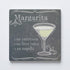 Margarita Drink Recipe Coaster, Joyride Home Decor, Single Ceramic Coaster, 4-inch Individual Square Drink Coaster, Non-Slip Cork Back, Protects S...