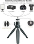 Mini Desktop Tripod Stand with 6.3 inch Universal 1/4 Screw Ballhead for Projectors, DSLR Cameras, Webcams, Smartphones, and Selfie Sticks - Black...