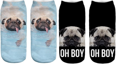 7 Pairs Funny Dog Ankle Socks Novelty Animal No Show Socks for Women...