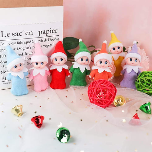 Mini Baby Elft Set Kindness Twins Craft Tiny Babies Doll Decoration Accessories Toys for Girls Boys Kids Adults (Pack of 2 Pieces Pink)...