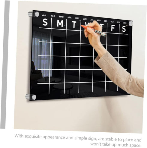 STOBOK 1 Set Erasable Message Board Wall Sticker Decor Office Decor Wall Mounted Erasable Board Chore Chart Memo Boards Calendar Whiteboard Memo B...