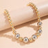 YBMYCM Chunky Big Gold Bead Choker Necklaces for Women Gifts Jewelry...