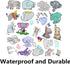 Cute Stickers Elephant Stickers Waterproof Vinyl Stickers Scrapbooking Stickers Scrapbook kit for Skate, Moto, Luggage, Water Bottles, Guitar...