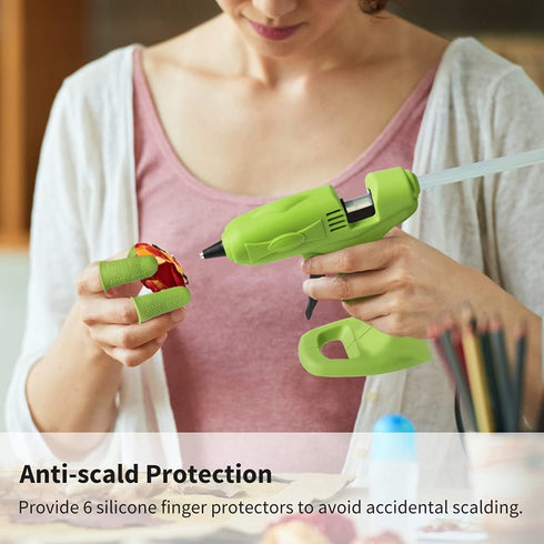 Cordless Hot Melt Glue Gun - USB Rechargeable 2600mAh Wireless Glue Gun with 30pcs Mini Glue Sticks - Battery Operated & Charger Hot Glue Gun Kit ...