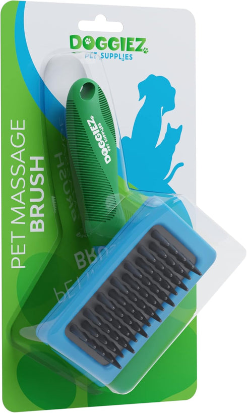 Massage Brush with Soft Silicone Bristles - Pet Brush - Cat Brush for Pet Massage - Pet Bath Grooming Dog Bath Brush - Rubber Scrubber Brush for D...
