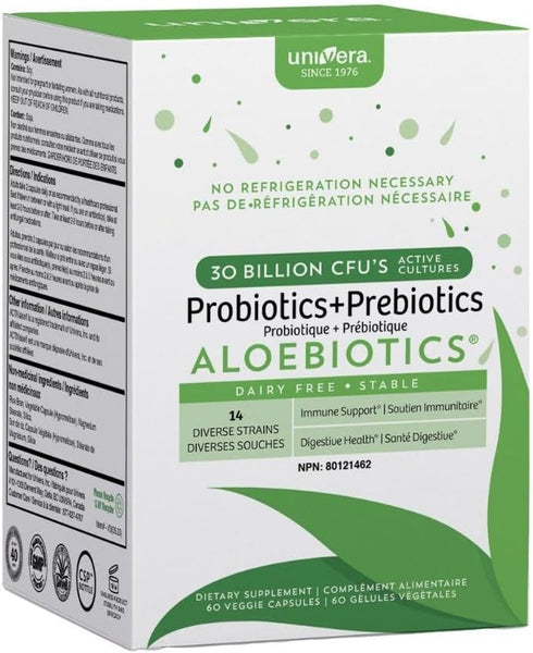Univera Probiotics for Women, Probiotics and Prebiotics 30 Billion CFUs with Organic Aloe Vera -14 Strains, Digestive Enzymes for Adults - Vegan, ...