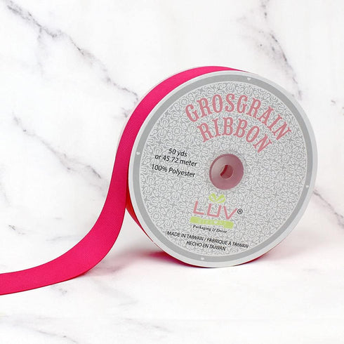 Creative Ideas Solid Grosgrain Ribbon, 1-1/2-Inch by 50-Yard, Hot Pink...
