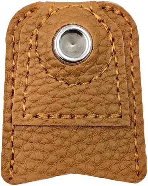 CTFRQC 2 Pieces Leather Thimble Hand Sewing Thimble Finger Protector Thimble Finger Pads for Knitting Sewing Quilting Pin Needles Craft Accessorie...