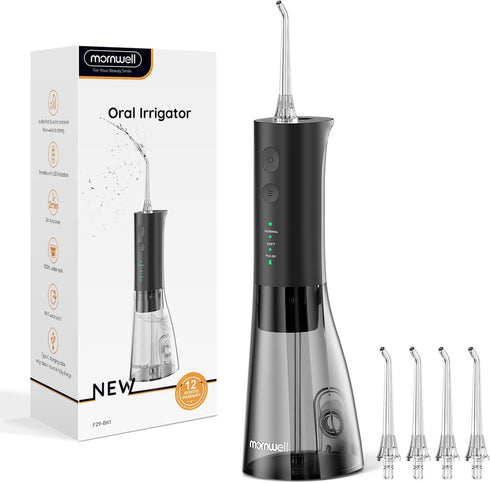 Water Flosser - Water Flossers for Teeth 3.0 Pulse Technology - Cordless Rechargeable Portable Water Flosser - 300ML Water Tank Dental Water Floss...