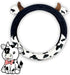 Cow Steering Wheel Cover for Women with 2PCS Car Coasters,Universal 14.5—15 Inch Anti Slip and Sweat Absorption Comfortable Auto Steering Wheel Co...