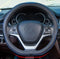 Mayco Bell Flat Bottom Steering Wheel Cover Anti-Slip,Safety,Soft,Breathable,Durable,Full Surround,Comfortable Grip Microfiber Leather (D-Shape, B...