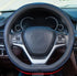 Mayco Bell Flat Bottom Steering Wheel Cover Anti-Slip,Safety,Soft,Breathable,Durable,Full Surround,Comfortable Grip Microfiber Leather (D-Shape, B...