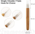Framendino,1 Hook, 2 Hooks, 3 Hooks Dreadlock Crochet Hook for Hair Lock Weaving Dread Needle Tool for Braid Craft Bamboo Handle (3 Packs, 0.5 mm)...