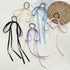 Hair Ribbon Bow Hair Ribbon Ties Tassel Long Ribbon Bow Hair Ties Scrunchies Ponytail Holder Scrunchie for Women Black/Beige/Blue/Purple/Pink (5pc...