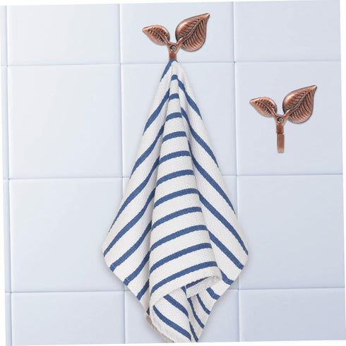 Leaf Wall Hooks 4 Sets Leaf Hook Black Coat Hooks Decorative Hooks Wall Hat Hook Office Wall Hanging Screw Iron Coat Hook Leaves...