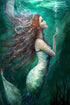 STOJAN Deep Sea Mermaid Diamond Painting Kits, Diamond Painting for Beginners 5D Full Diamond Embroidery Crystal Gemstone Paste Art, for Bathroom ...