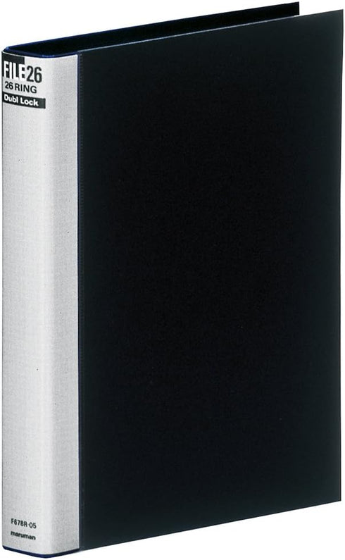 Maruman F678R-05 B5 Dublock Loose Leaf Binder, 26 Holes, Black...
