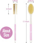 Body Scrubber Anti Slip for Shower,Shower Brush Long Handle with Stiff and Soft Bristles,Body Wash Exfoliating Back Scrubber for Bath or Dry Brush...