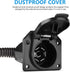 4 Way Flat to 7 Way Round Blade Trailer Adapter Plug End with Mounting Bracket 4 Pin to 7 Pin Electrical Connector for RV, Truck, Car...