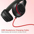 Alitutumao Replacement Charger Cable Power Supply Cord Compatible Wireless Beats by Dr.Dre Powerbeats 2 or 3 Solo Studio Headsets Earphones (Red)...