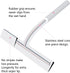 Shower Squeegee 9" with Silicone Hook - All Purpose Squeegee for Shower Glass Door Mirrors Bathroom Tiles Car Windows Glass Door Blade Showers - W...