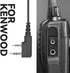 Two Way Radio Earpiece with PTT Compatible with Kenwood 2.5mm+3.5mm 2-Pin Walkie Talkie Headsets Single Wire Mic Headphone...