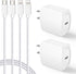 20W USB C Fast Charger 10 FT Compatible with iPhone 14 13 12 11 XS XR X 8 iPad, 2 Pack PD Wall Charger Block with 10FT Long Type C Lightning Cable...