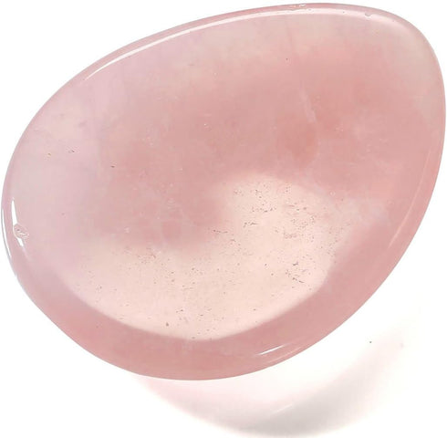 CrystalTears 4 PCS Thumb Worry Stone-Amethyst Rose Quartz Lapis Lazuli Tiger's Eye Healing Crystal Pocket Palm Stone...