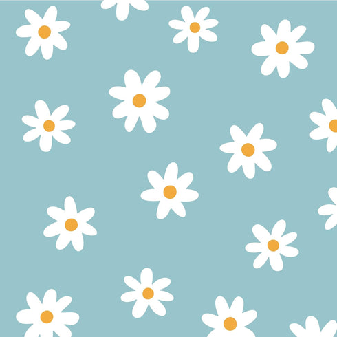 A Room with Flower Vinyl Daisy Wall Decals, Peel and Stick Floral Stickers for Nursery, Kids Bedroom Livingroom Home Wall Art Decor-White...