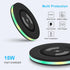Samsung Wireless Charger Fast Charging Pad Android Phone Charger Pad Station for Samsung Galaxy S24 Ultra S24+ S24 S23 S22 S21 S20 S10,iPhone 15 P...