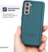 ENCASED Rebel Series Designed for Samsung Galaxy S21 Case, Heavy Duty Protective Phone Case (Teal Blue)...