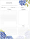 Lubudingjoy Premium Recipe Paper for 8.5" x 11" Recipe Binders, Brilliant Design Letter-Size Recipe Card Sheets 30 Count, Full Size Recipe Refill ...